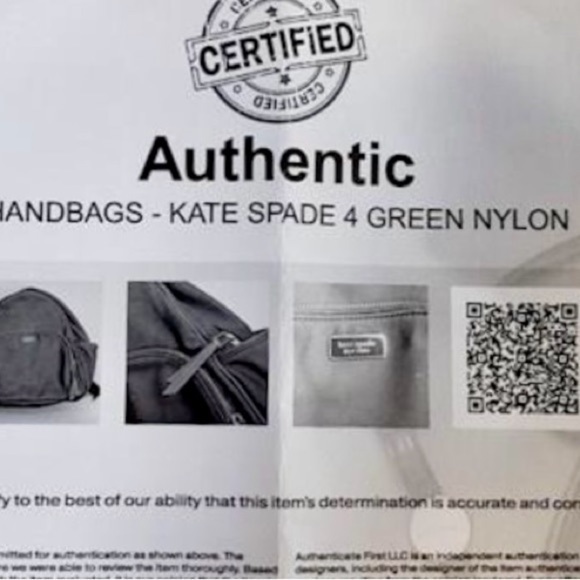 Kate ♠️ Spade New York Dawn Medium Green Backpack, $329 MSRP Cert. Authentic - Picture 16 of 16